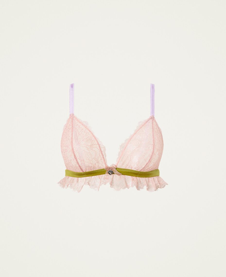 Soutien-gorge triangle en dentelle Multicolore Rose « Powder Pink » Femme 221LL6A22-0S