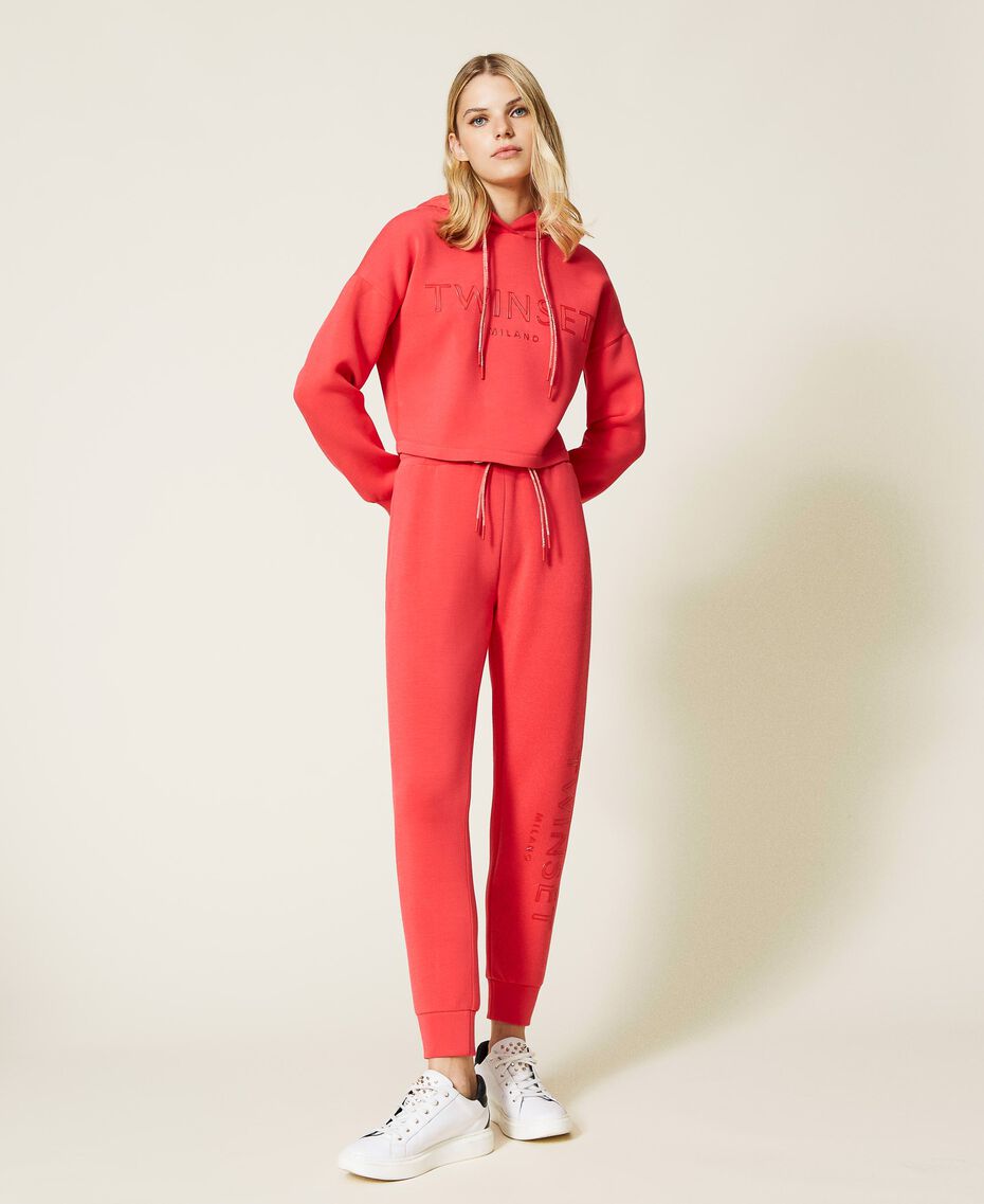 Scuba joggers with logo "Coral Candy” Red Woman 212TT2091-02