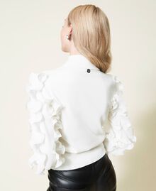 Turtleneck jumper with pleated ruffles Lily Woman 222AP3231-04