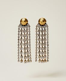 Earrings with rhinestone fringes Crystal Woman 222TA401B-02