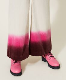 Cropped tie-dye velvet trousers Multicolour Myrtle / Fuchsia Silk / Mother-of-Pearl Child 222GJ2290-05