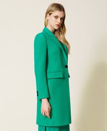 Wool blend coat "Peppermint” Green Woman 222TP2060-03