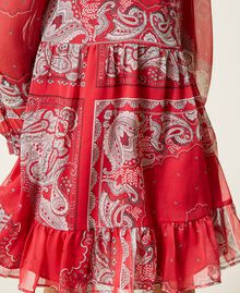 Creponne dress with bandanna print "Fire Red” Bandanna Print Child 221GJ2T50-05