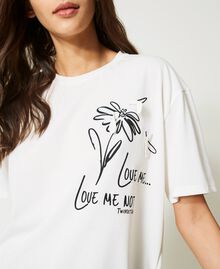 T-shirt with daisy print Sugar White Woman 231LL2QDD-05