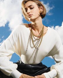 Collier en chaîne avec papillon et perles Or « Laiton Vieilli Cuivré » Femme 202TA4305-0S