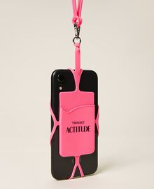 Phone case with logo Fluorescent Pink Woman 221AO8260-03