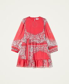 Creponne dress with bandanna print "Fire Red” Bandanna Print Child 221GJ2T50-0S