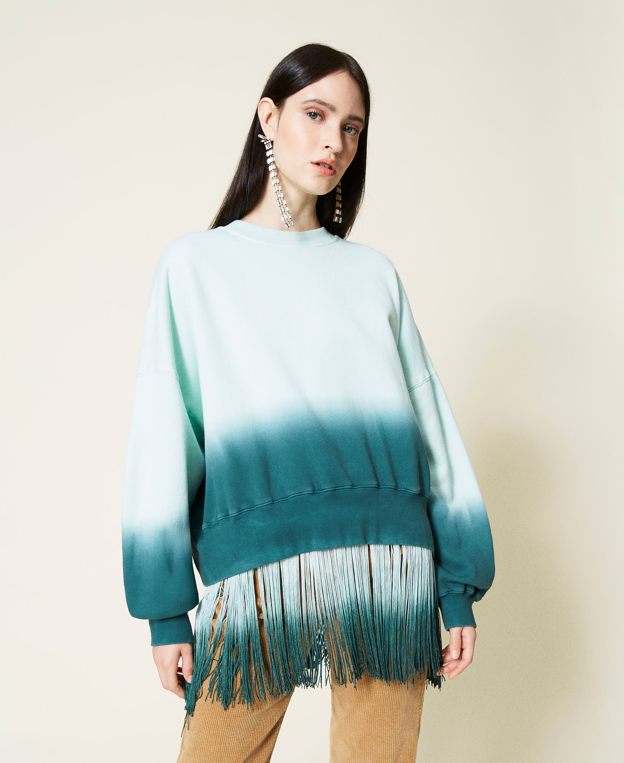 tie dye cotton sweatshirt