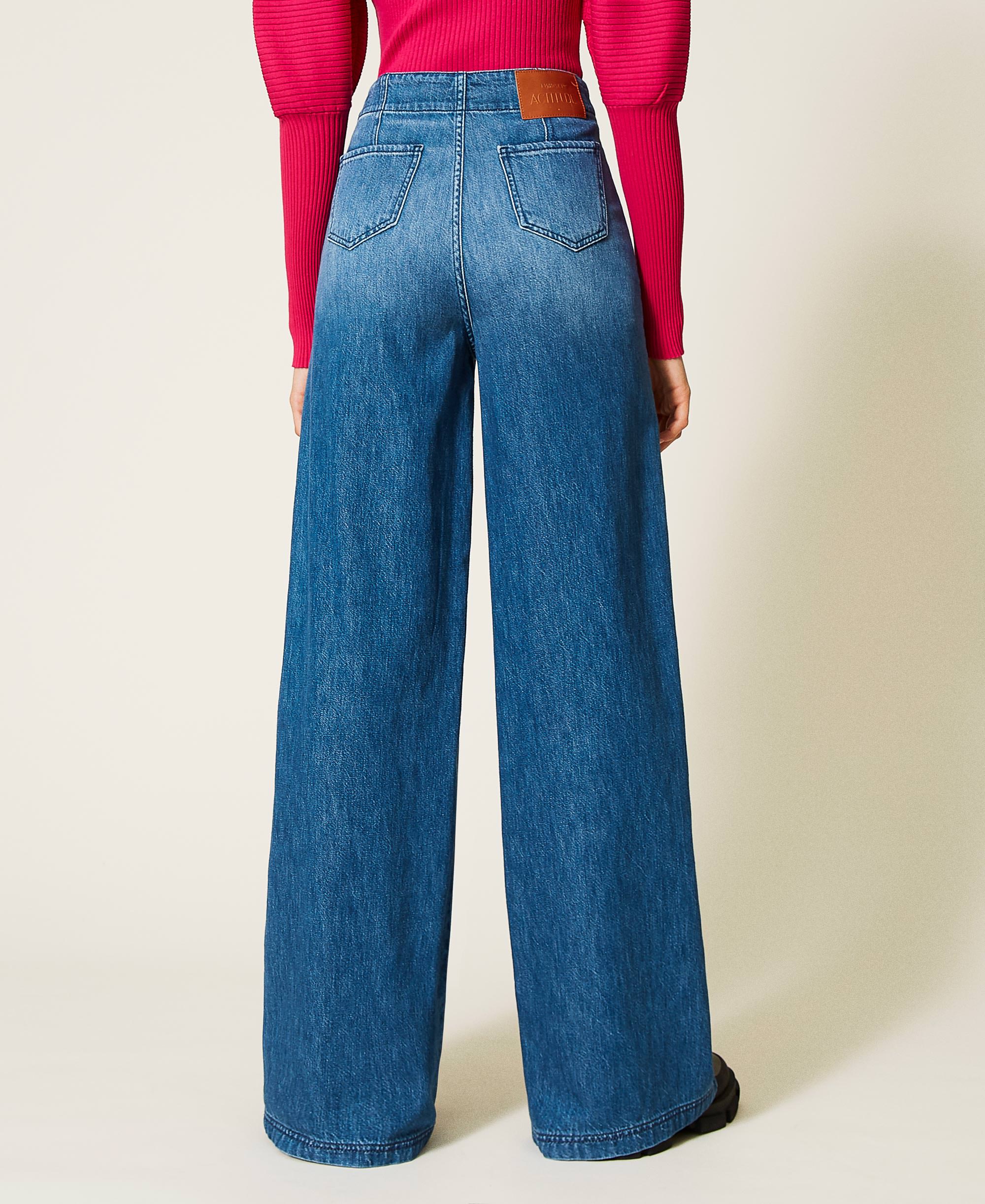 Mica Wide Leg Leopard Jeans