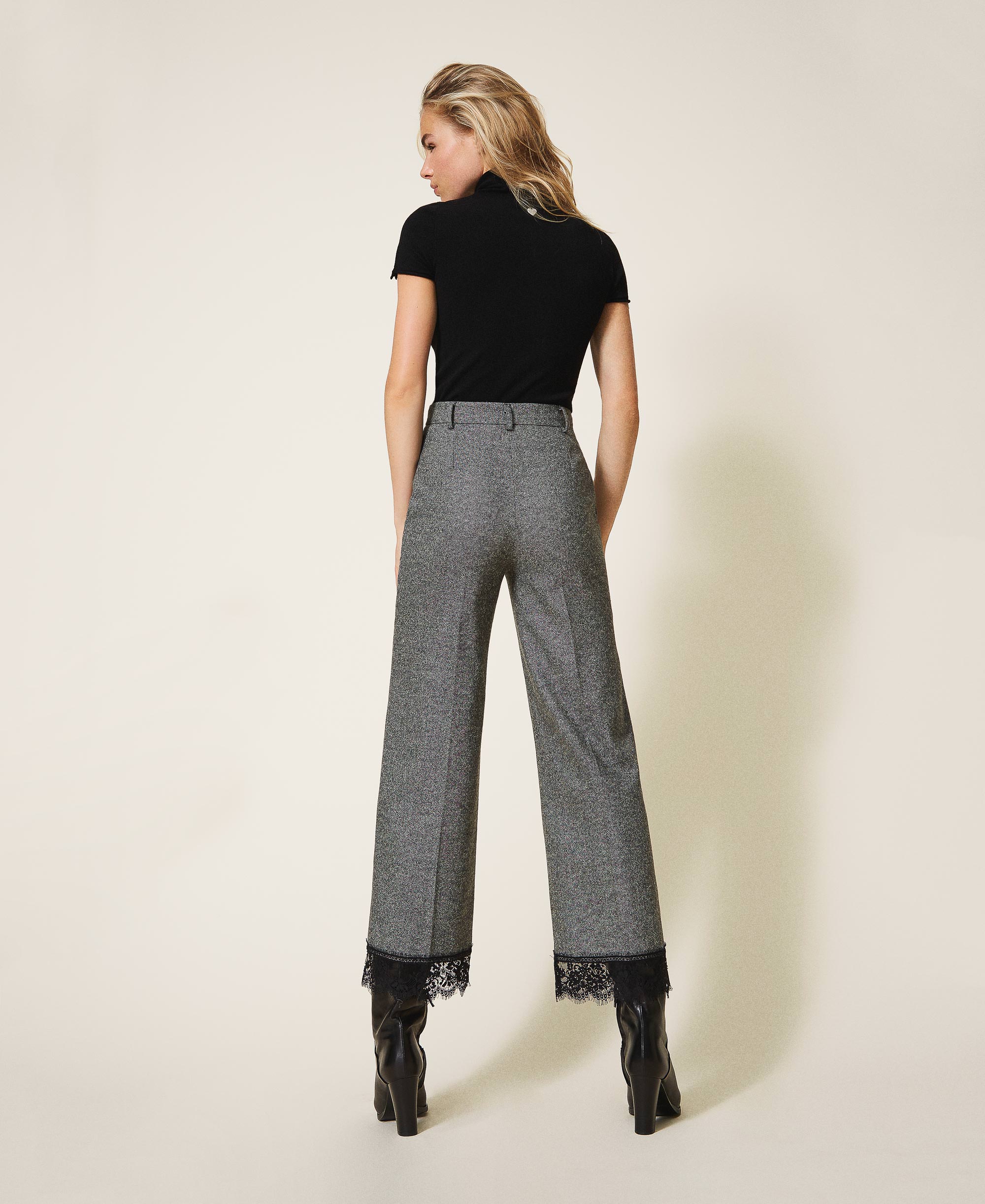 Pantaloni Cropped In Lana Luisaviaroma Donna Abbigliamento Pantaloni e jeans Pantaloni Pantaloni eleganti 