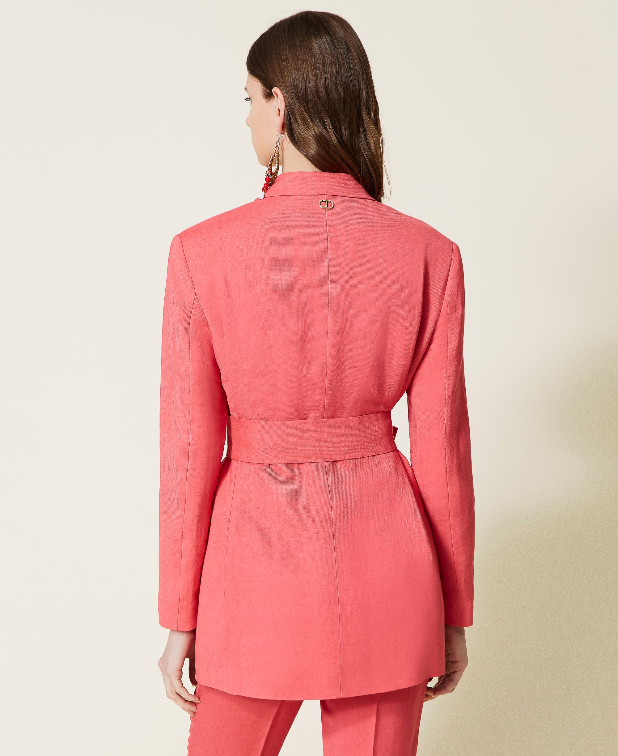 Donna Abbigliamento da Giacche da Giacche sportive Blazer monopetto sartorialeZimmermann in Lino di colore Rosa eleganti e blazer 