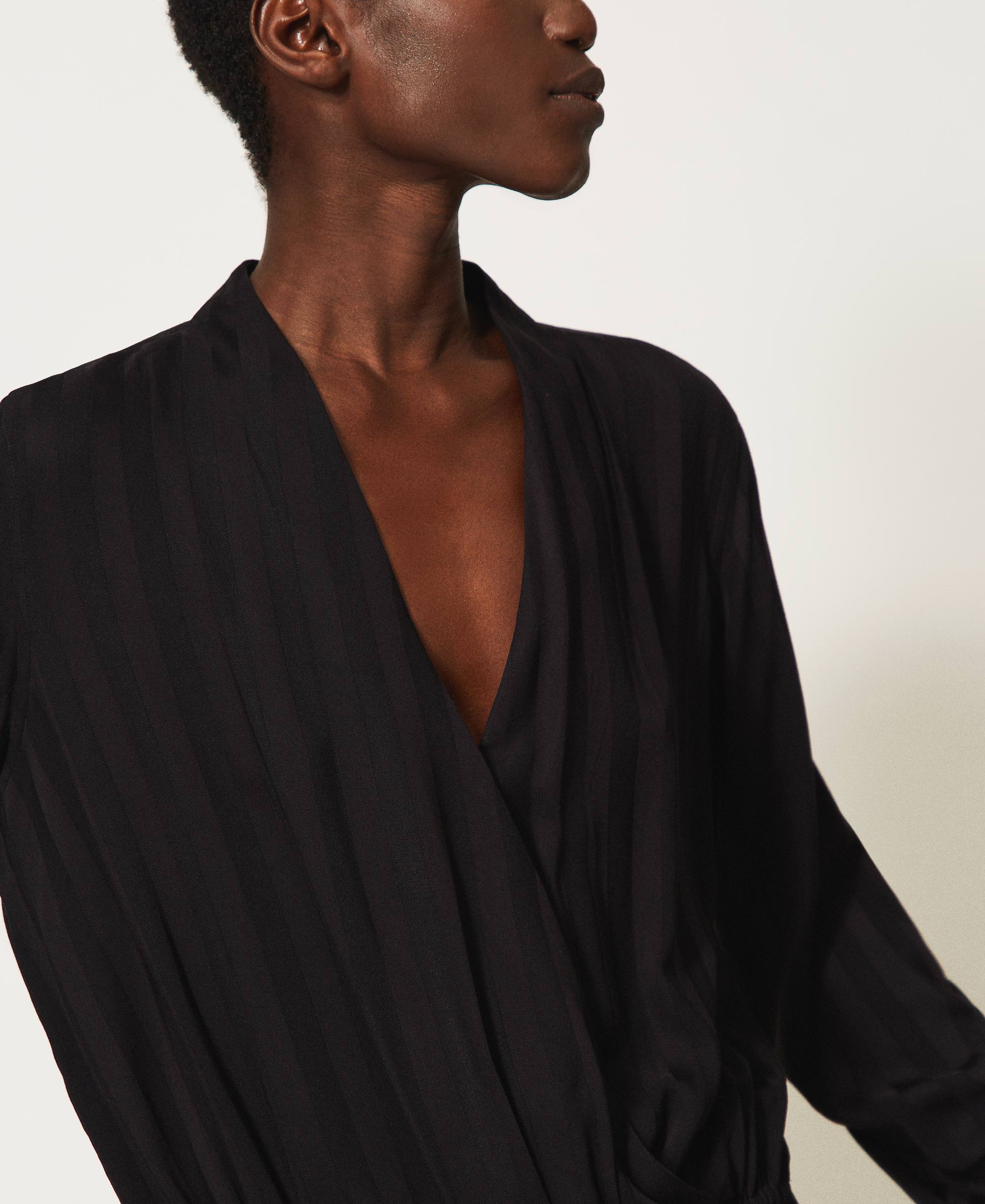 pinstripe blouse