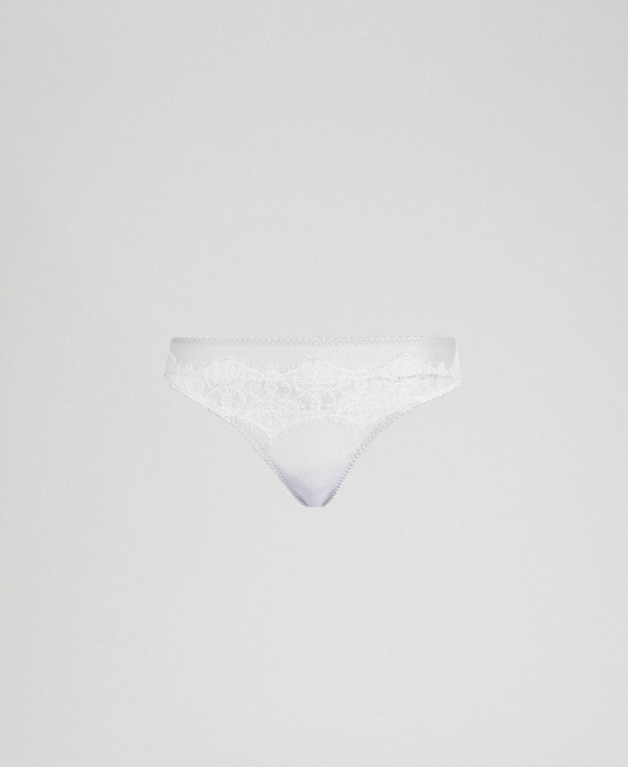 Perizoma Chiccanta Slip Con Gioiello Davanti E Pizzo Sul Retro