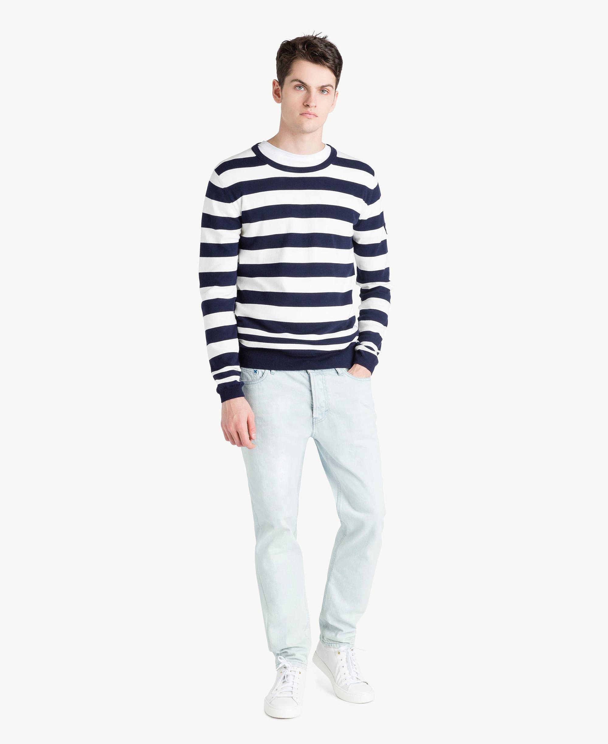 Ragman maglia girocollo mezza manica taglie forti uomo colore blu nott