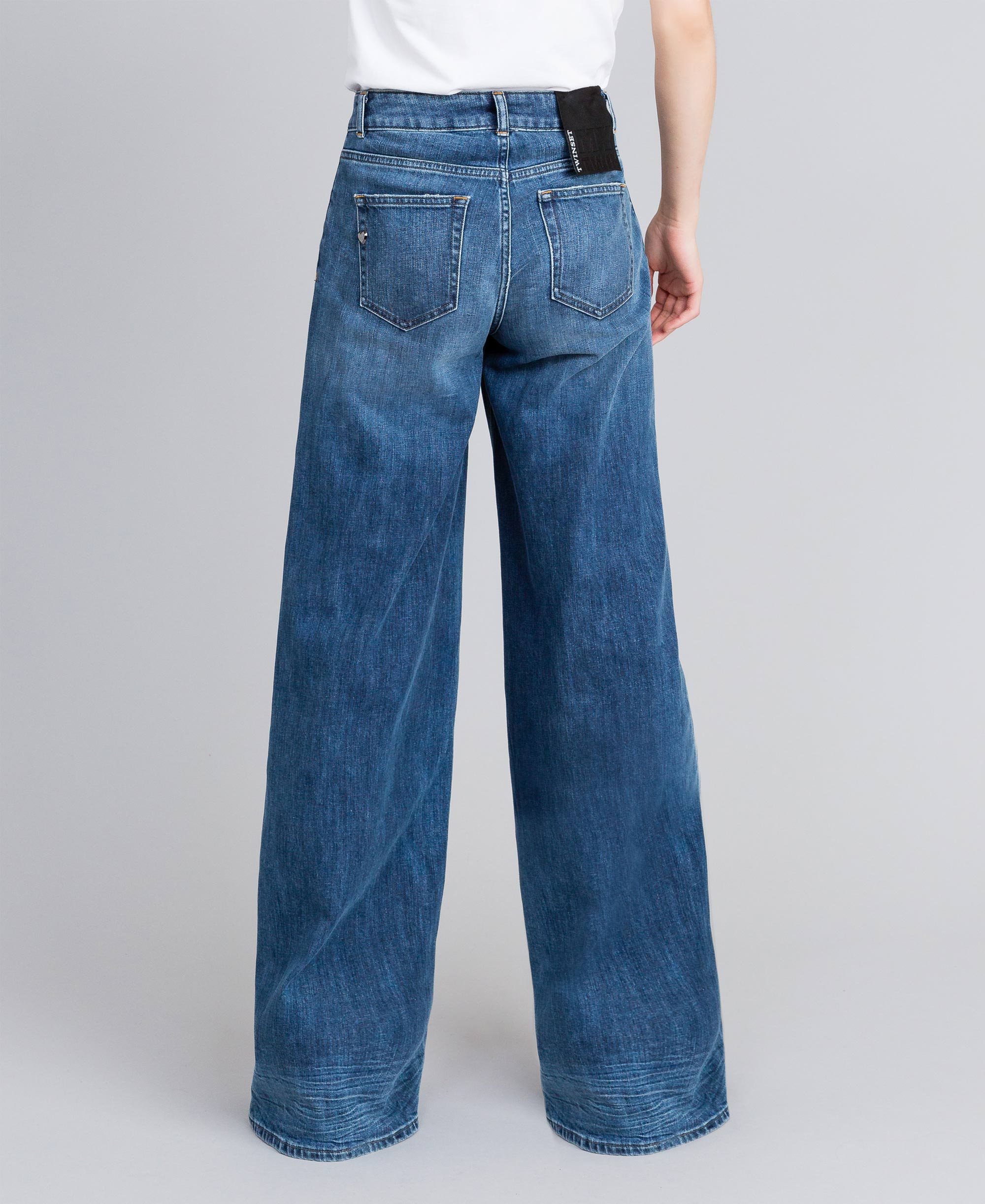 Jeans wide leg in denim