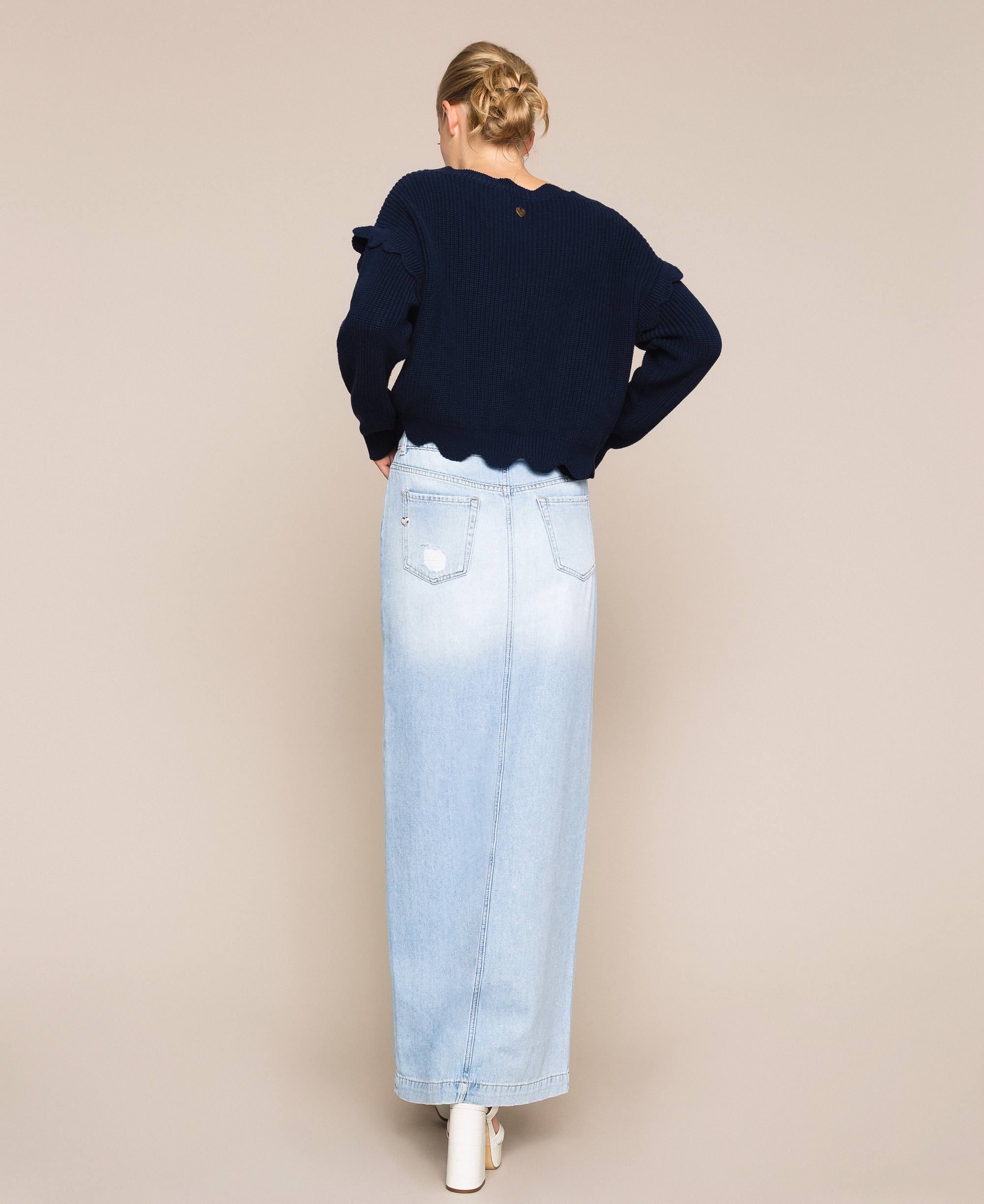INO-M2-49 BLUE DENIM SKIRT main image 0