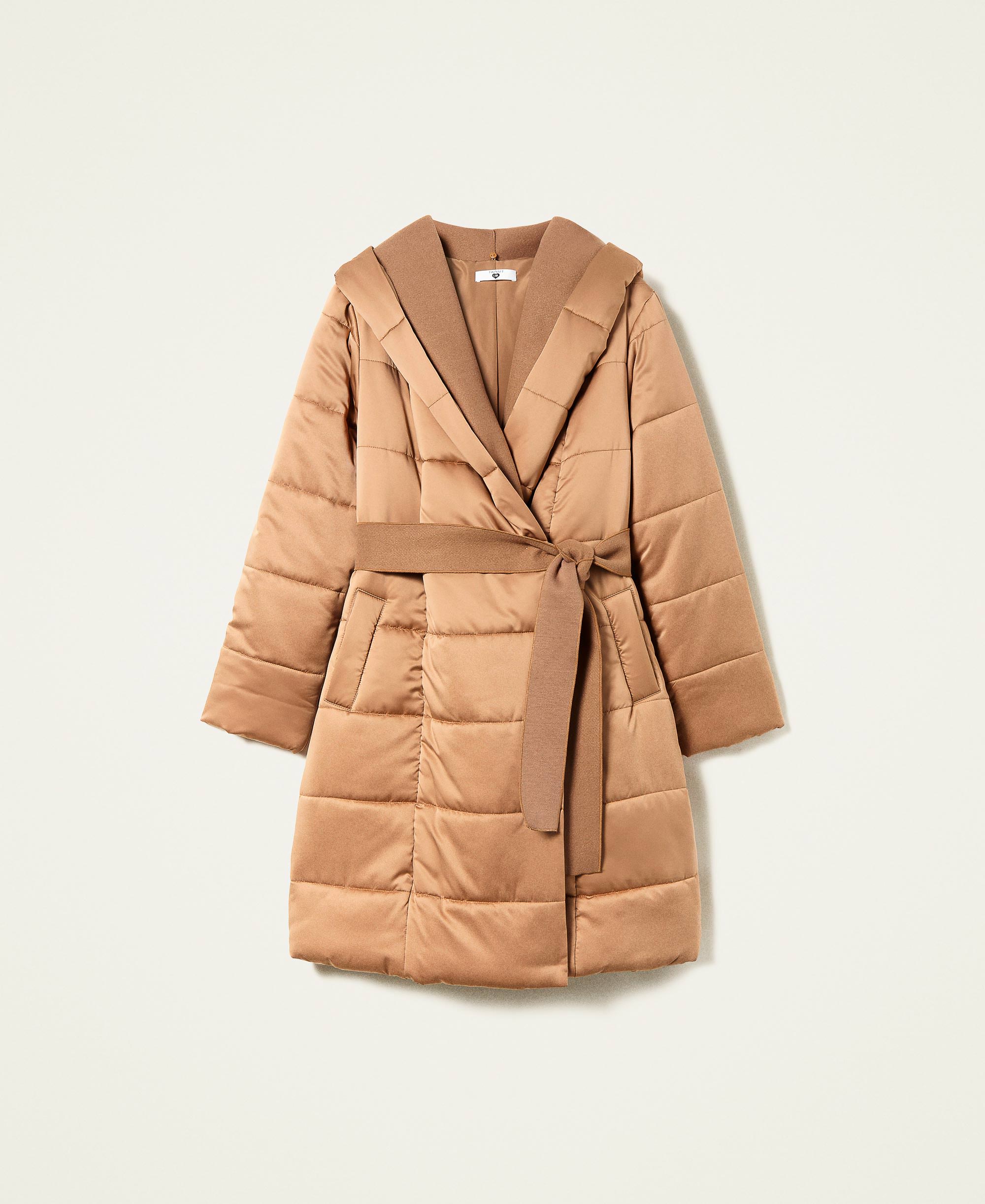 Quilted puffer jacket with removable insert