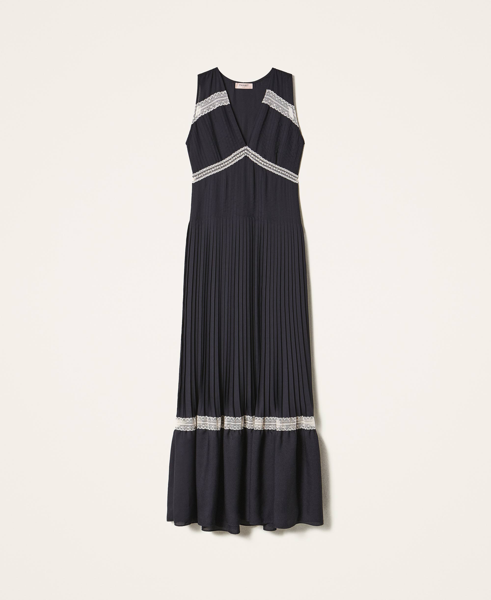 Luxury Pleated Two-Tone Dress main image 1