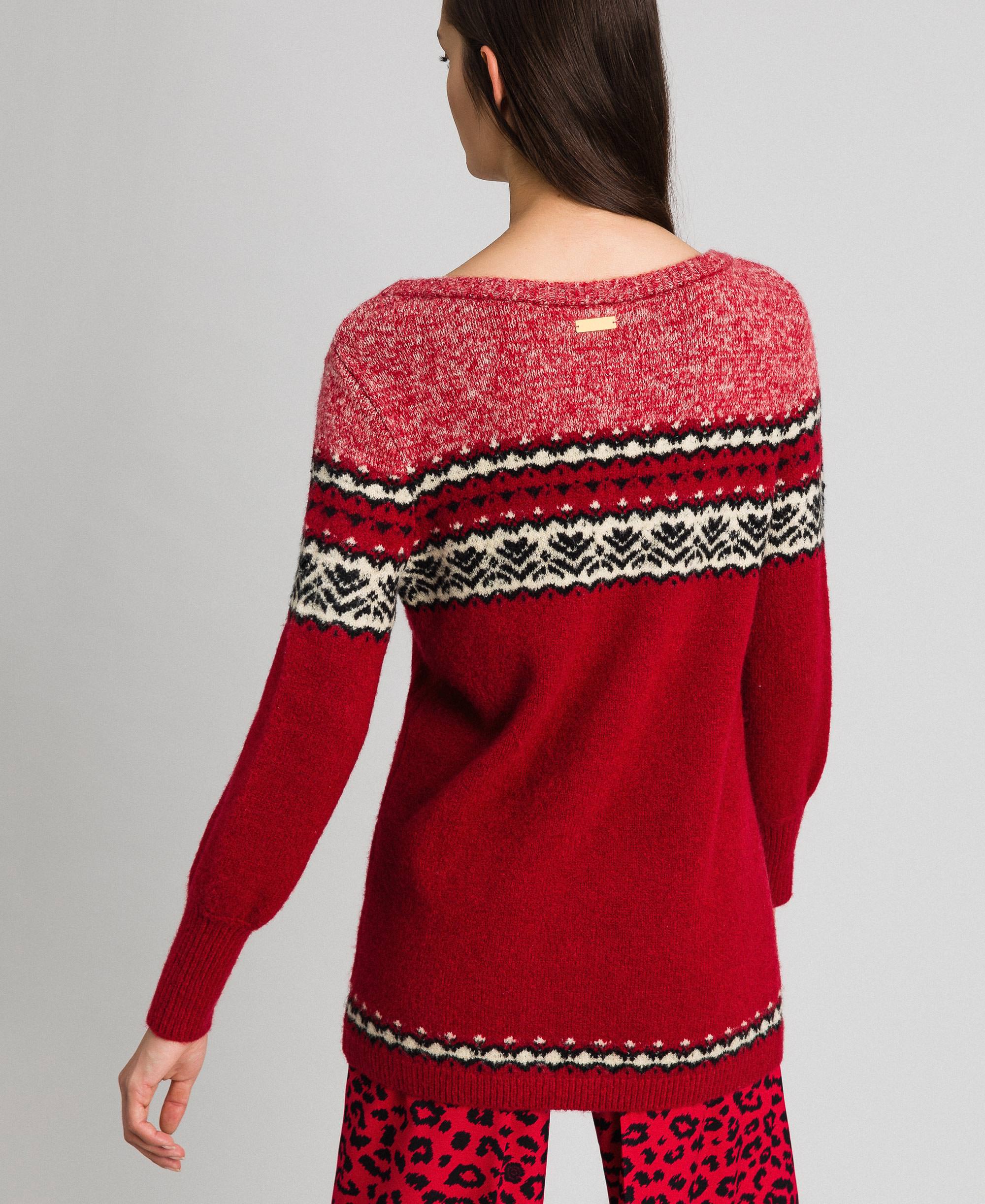 Flocked Velour Maxi Jumper