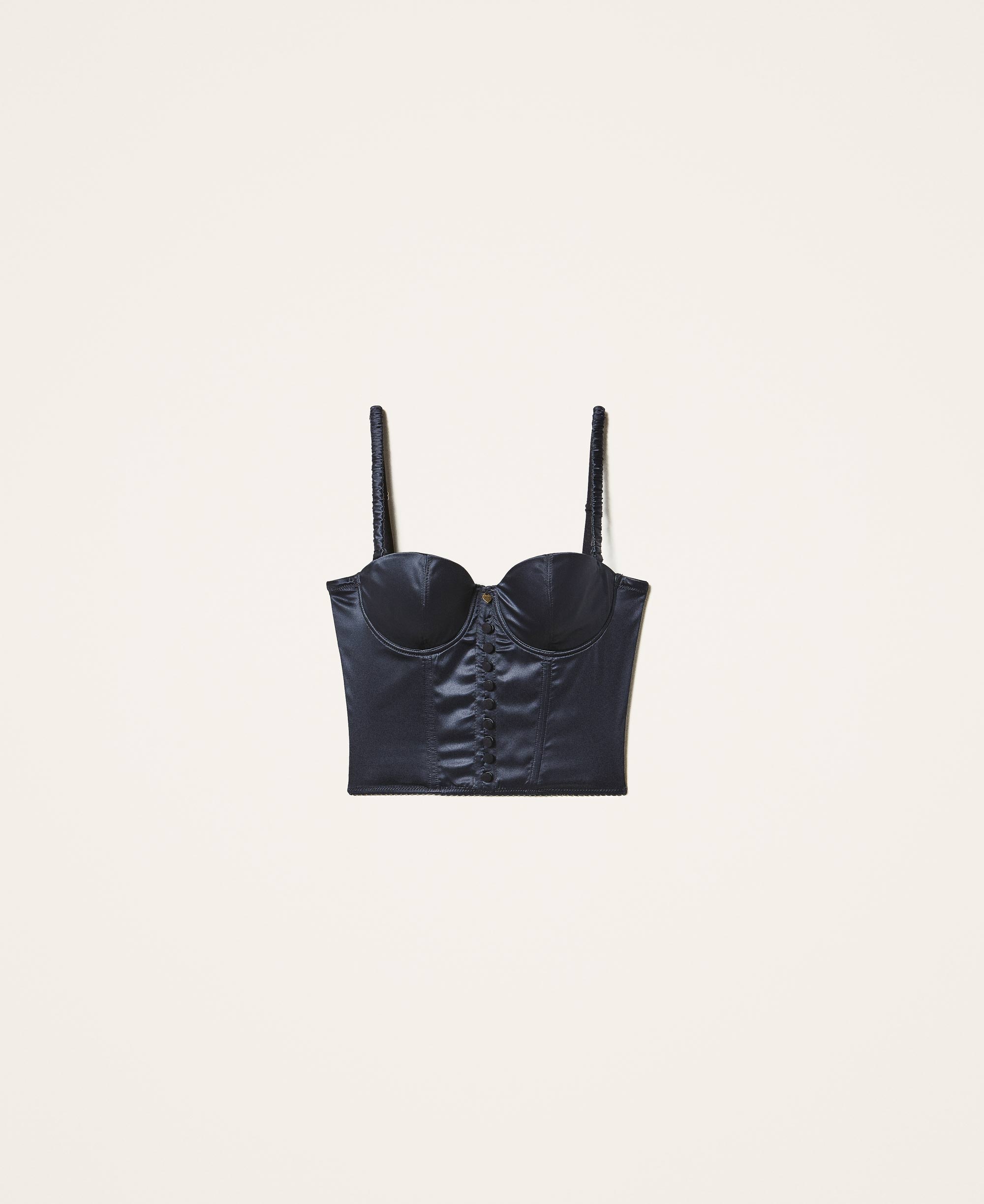 satin bustier top - size 2