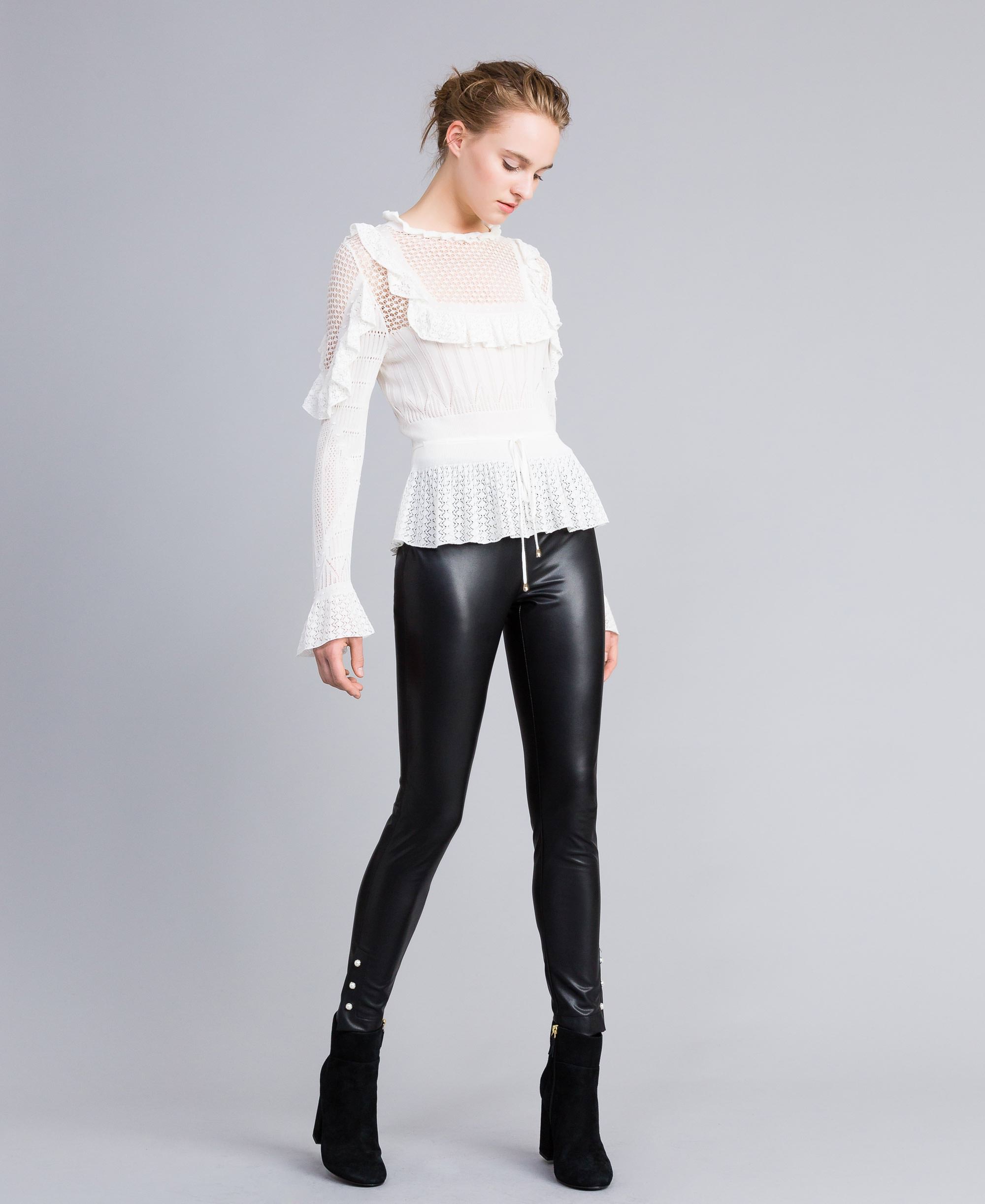 Trendcool Pantalon Cuero Mujer. Leggings Cuero Mujer Elasticos PU.  Pantalones Sexy Polipiel Push Up. Pantalon Mujer de Vestir, Piel Sintetica  Negro Brillante. (M1, L) - Catálogo Moda Mujer