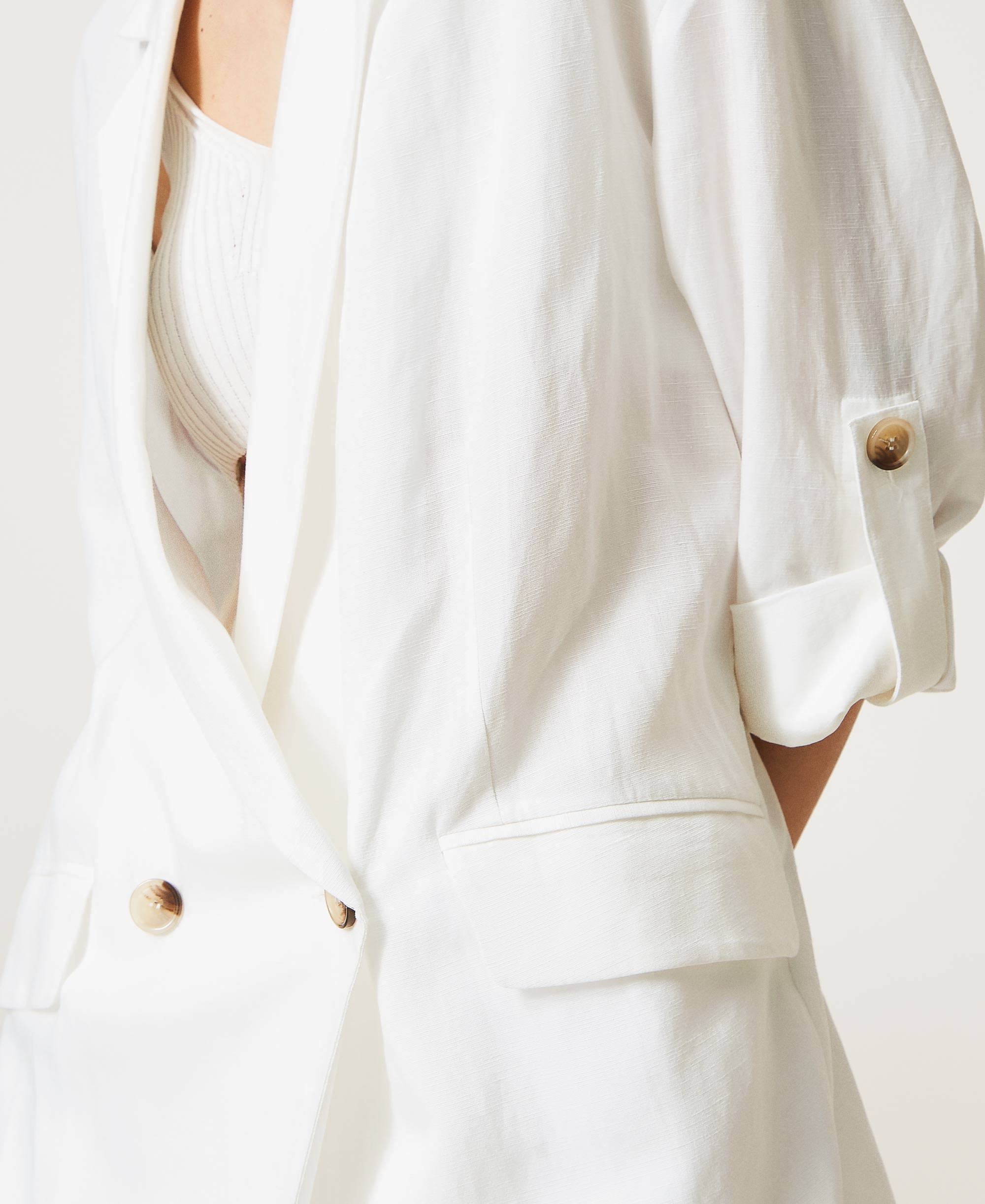 Linen blend oversize jacket, Actitude | TWINSET Milano