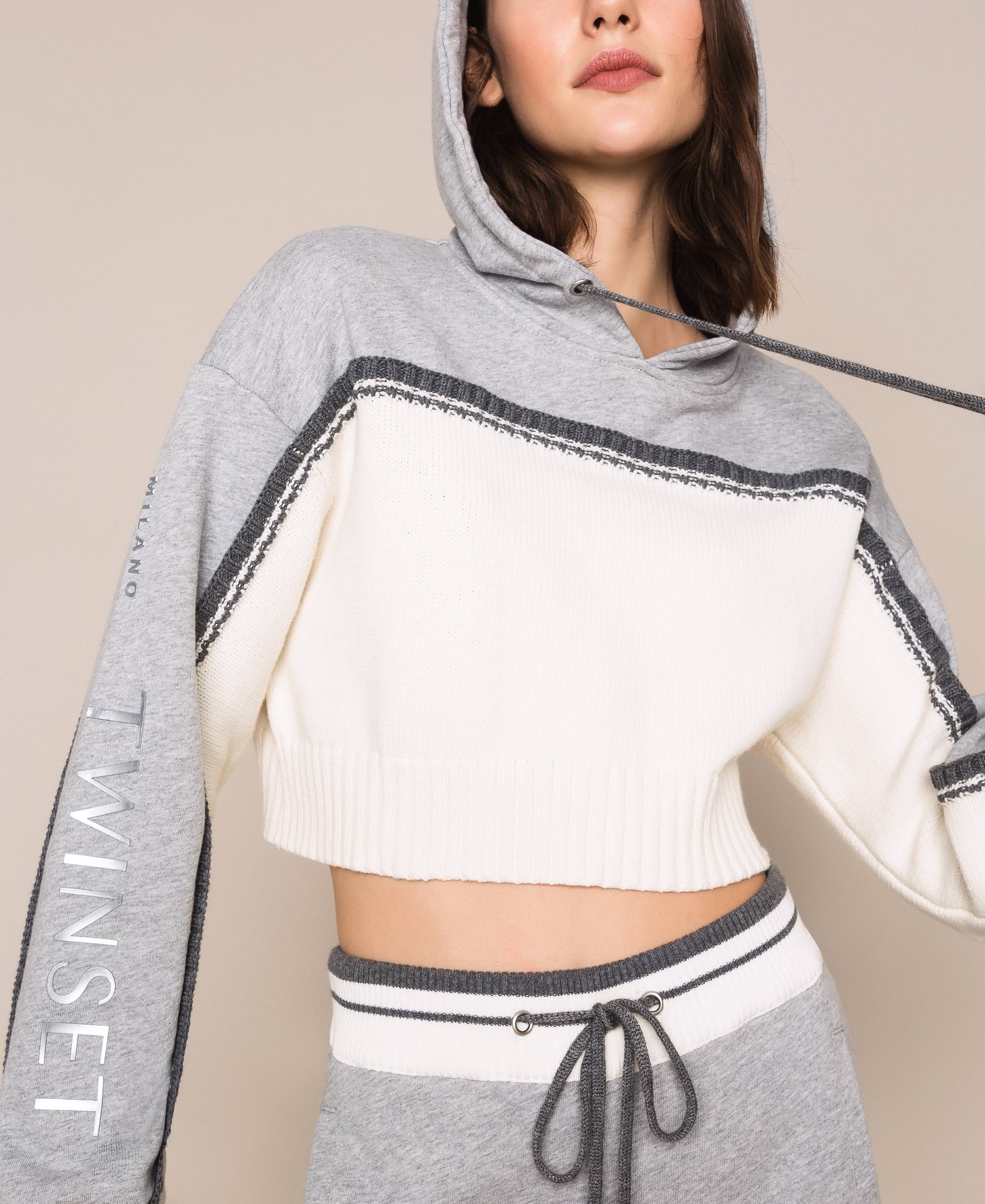 cropped drawstring jumper