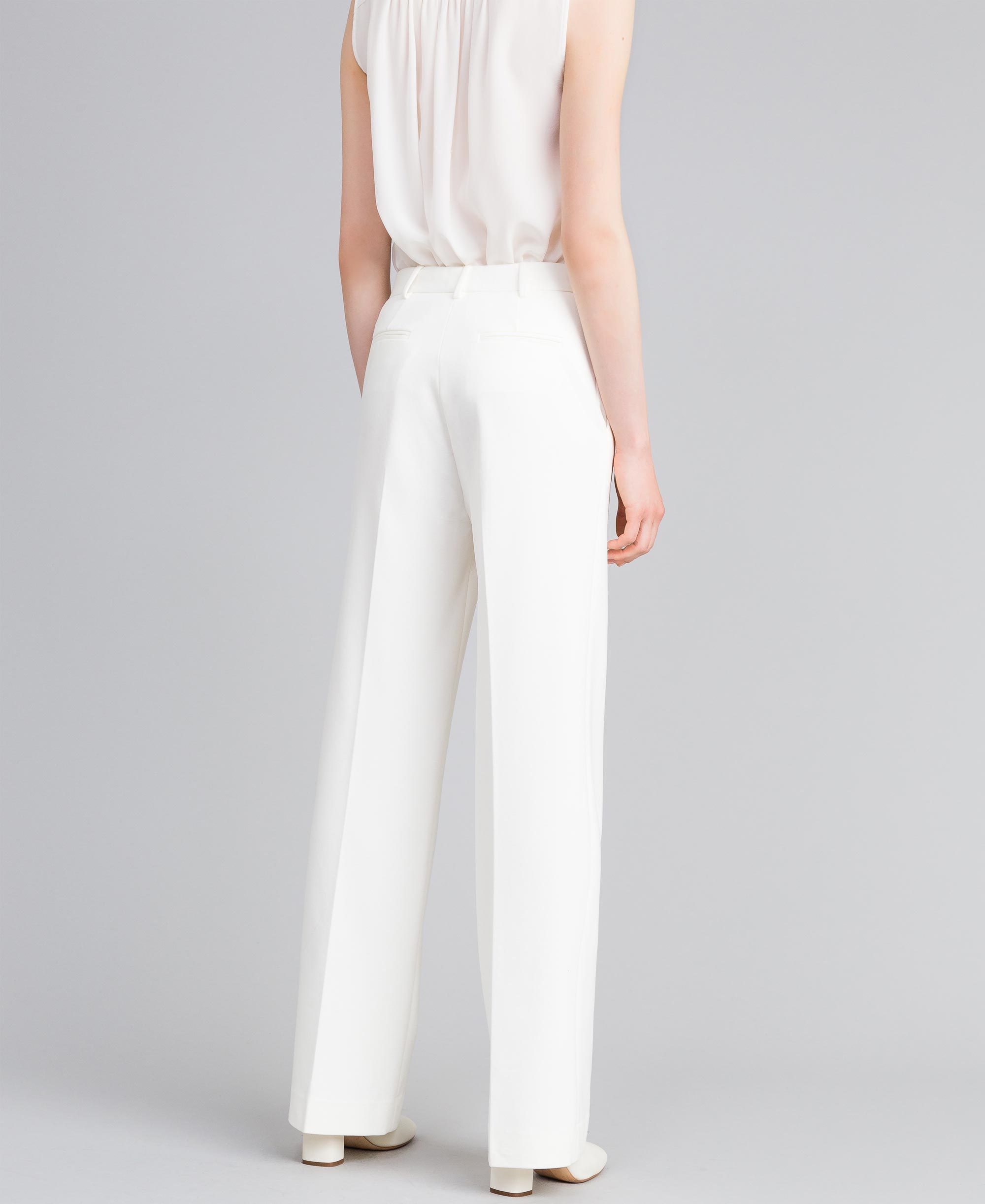 white stitch trousers