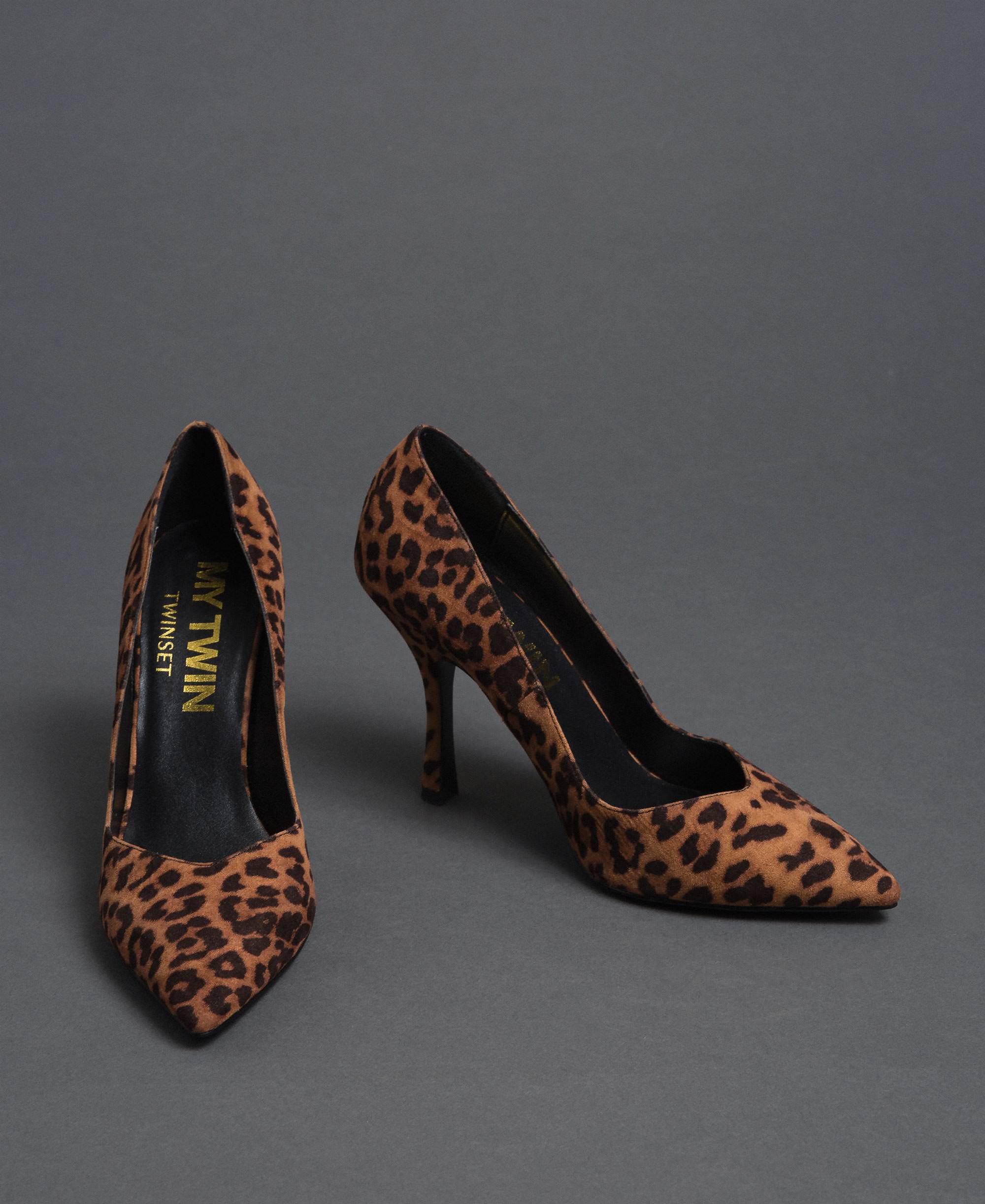 Animal print court shoes Woman 