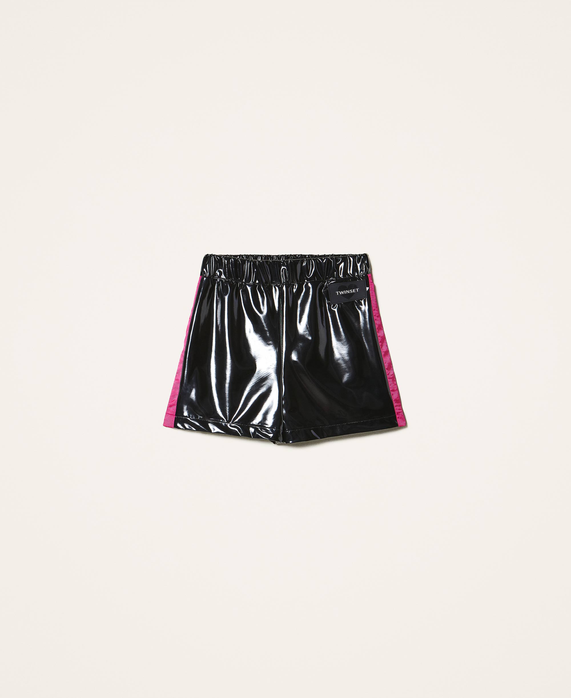 Patent leather shorts Child, Pink 