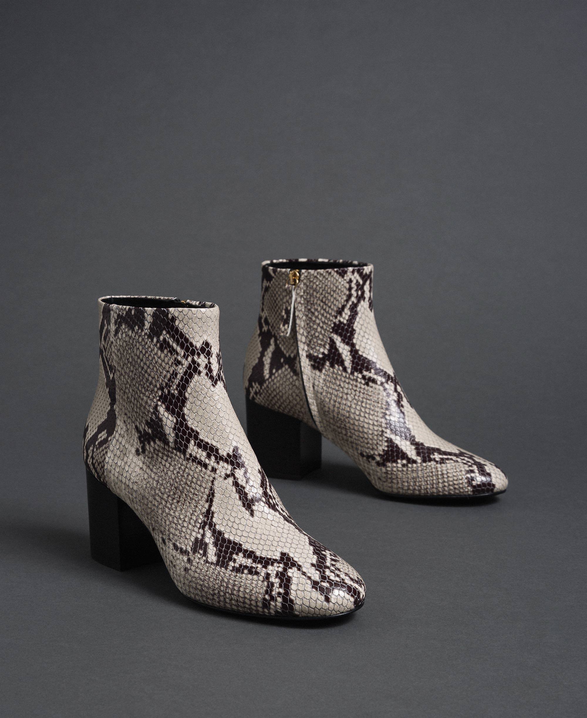 animal print ankle boots