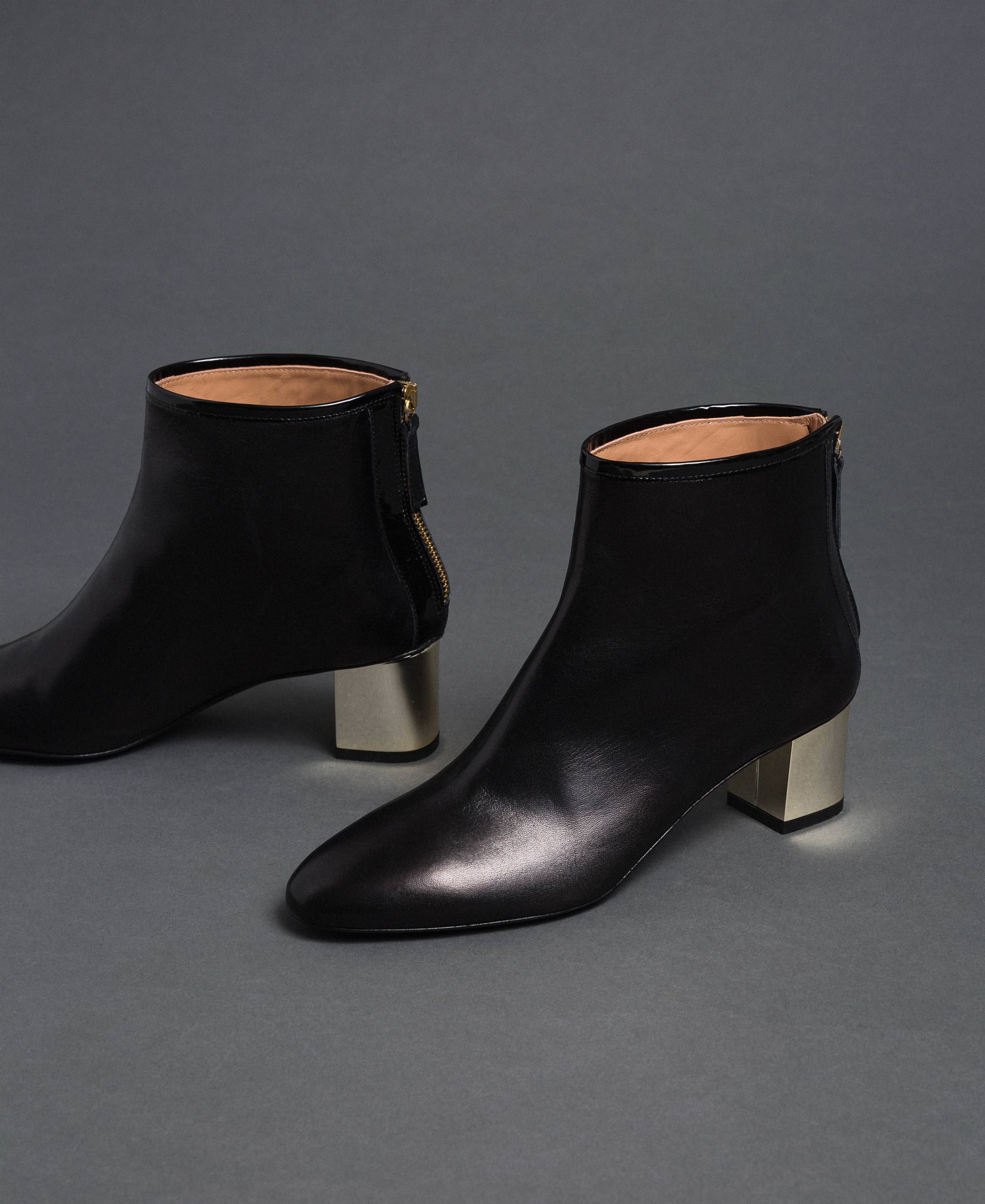leather sole ankle boots