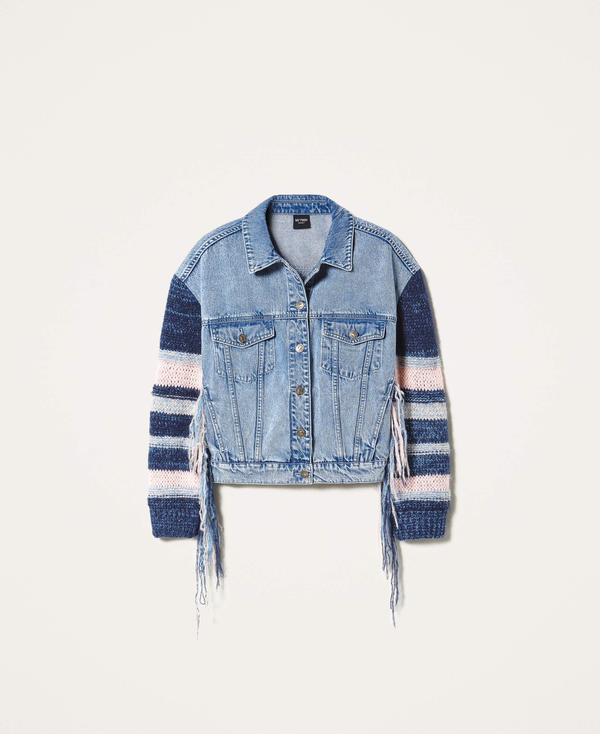 blue jean sweater jacket