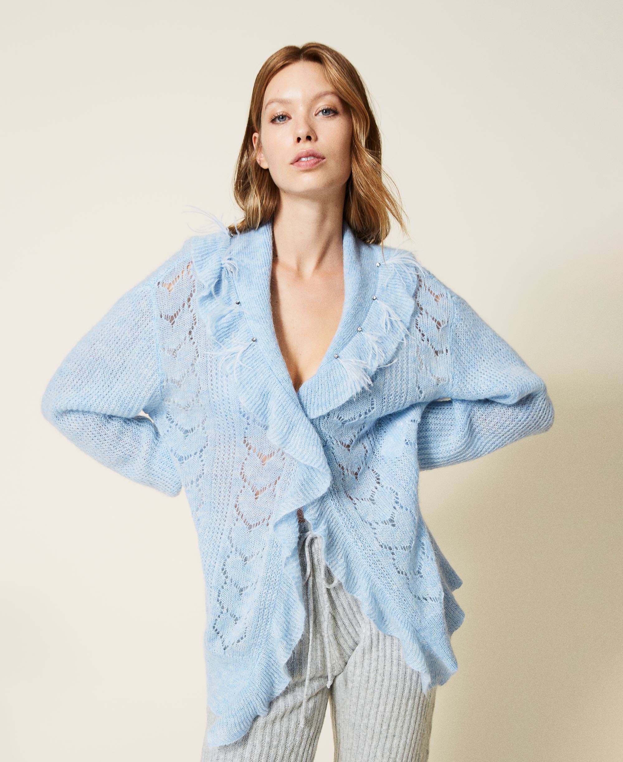 Flowy Rhinestone Modal Cardigan  (S/M, L/XL) (Pack of 6) main image 0
