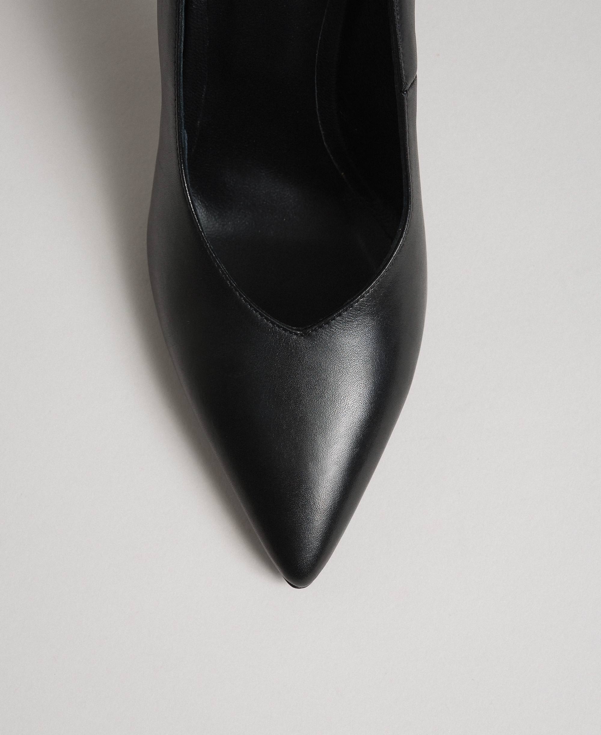Mujer Zapatos de Tacones de Stilettos y tacones altos Zapatos de salón Twinset de Cuero de color Negro 