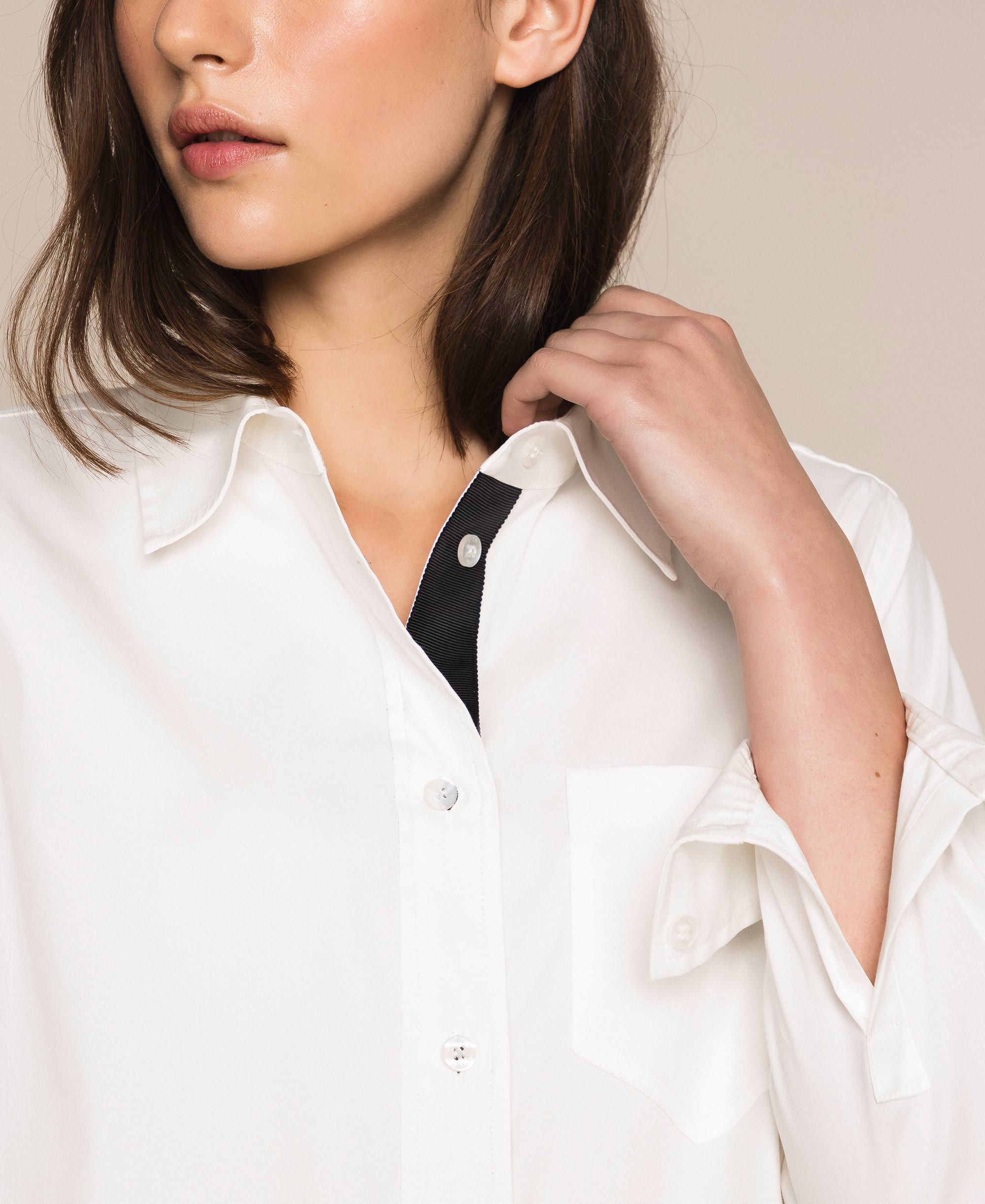 Chemisier Ajusté Popeline Coton Stretch – Imperial Femme main image 0