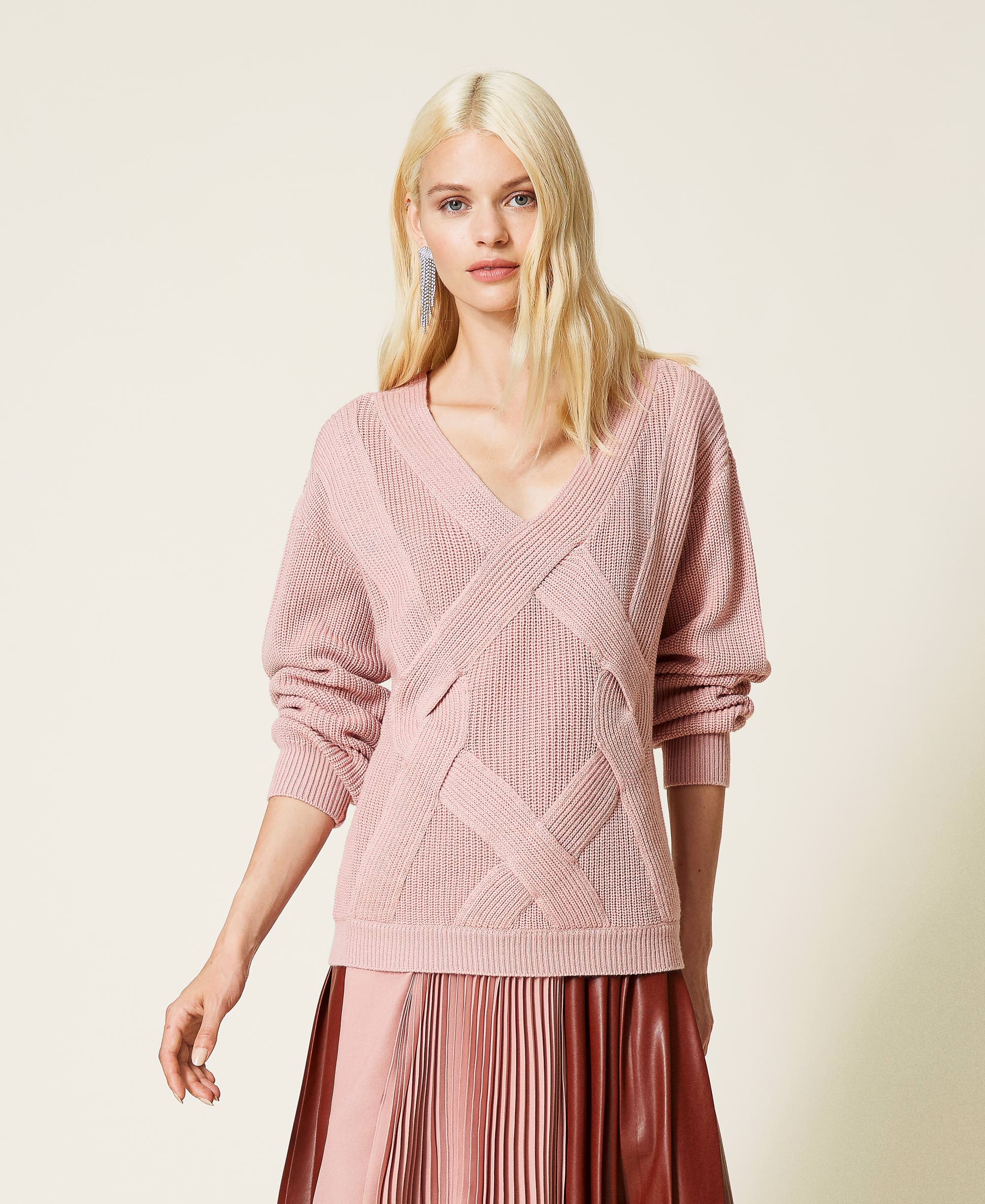 Femme Vêtements Sweats et pull overs Sweats et pull-overs Pullover Twinset en coloris Rose 