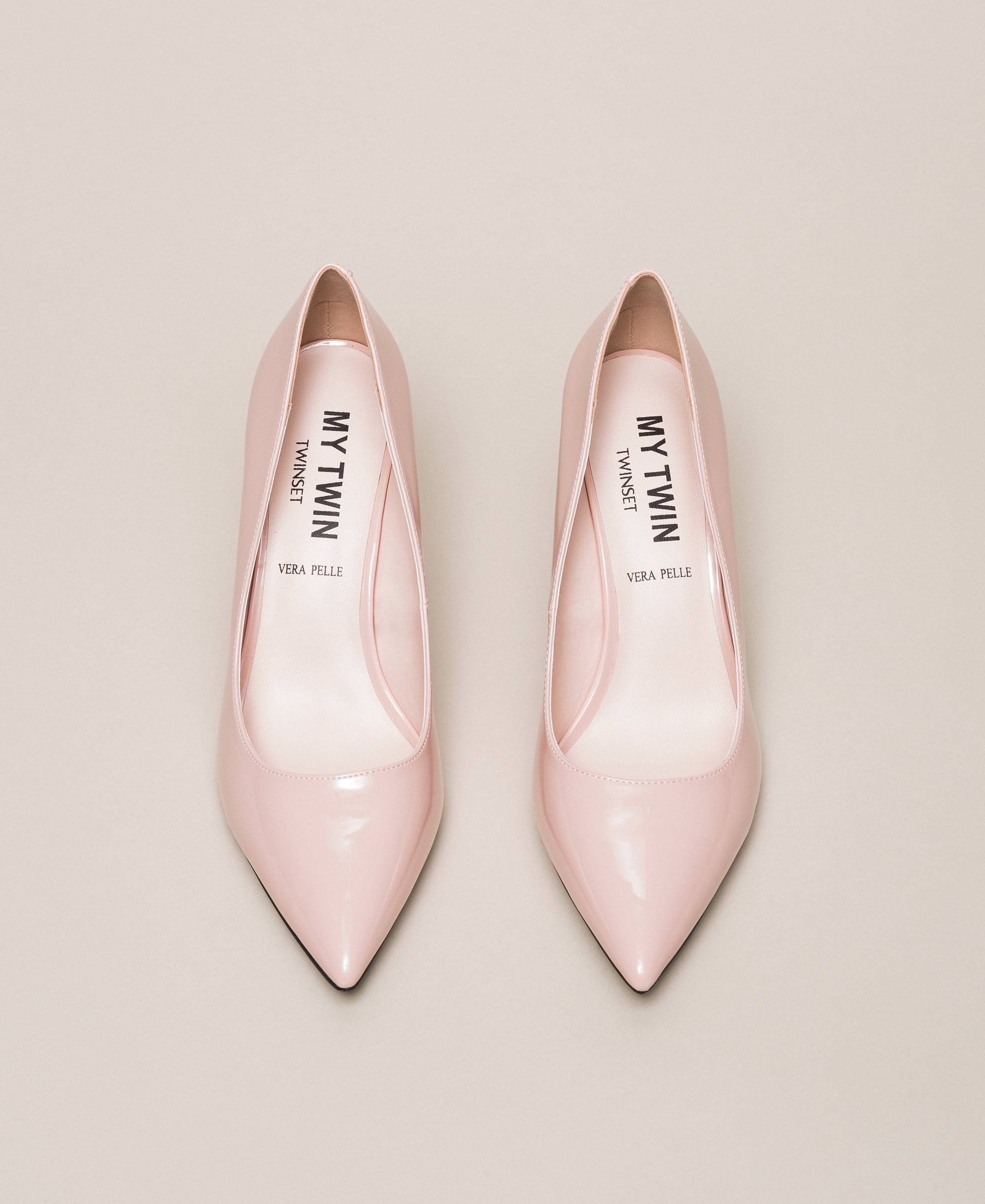 Zapatos de salón de charol Mujer, Rosa | TWINSET Milano