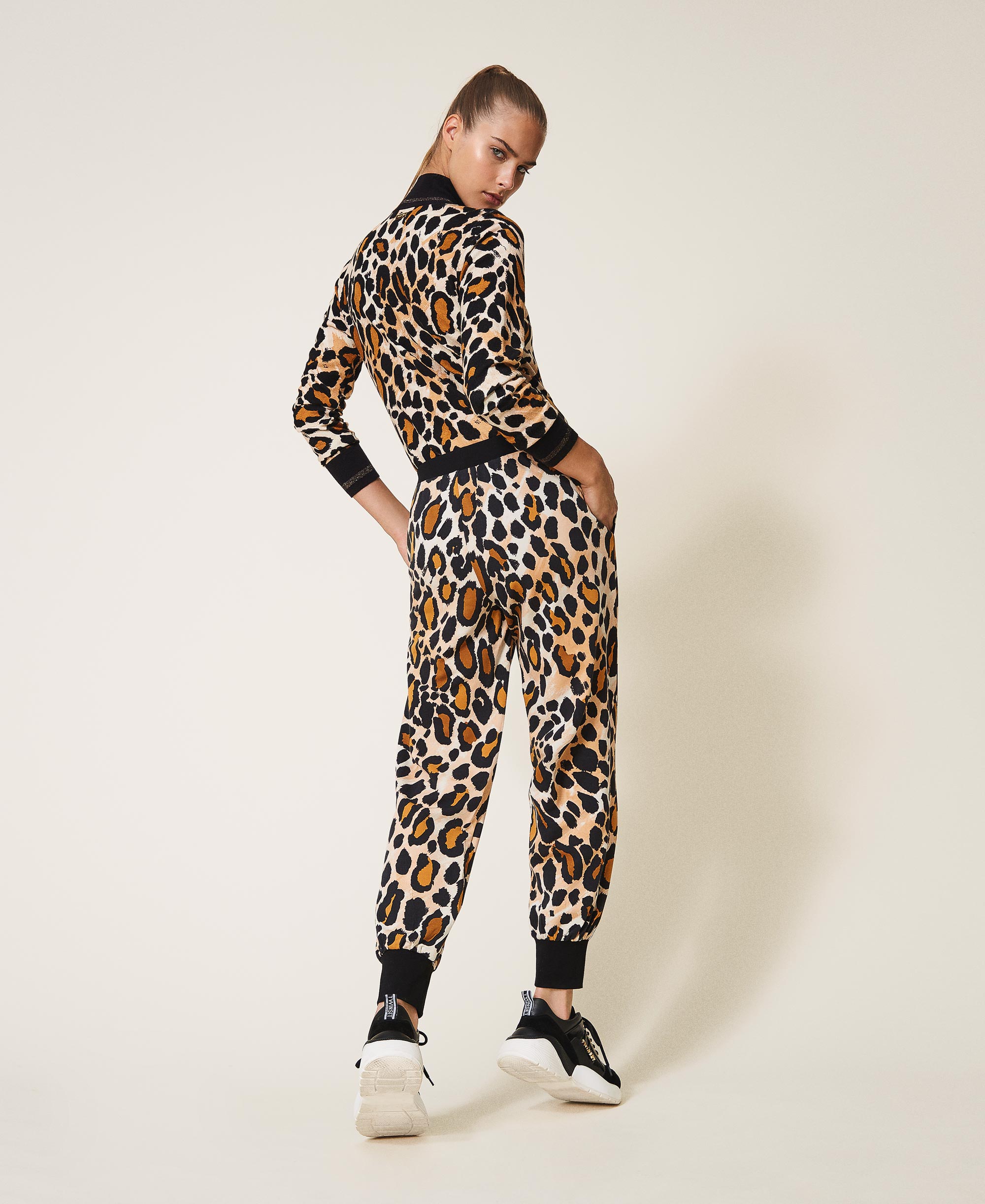Pantaloni joggers MYFO con stampa a fiori Donna, Fantasia | Milano