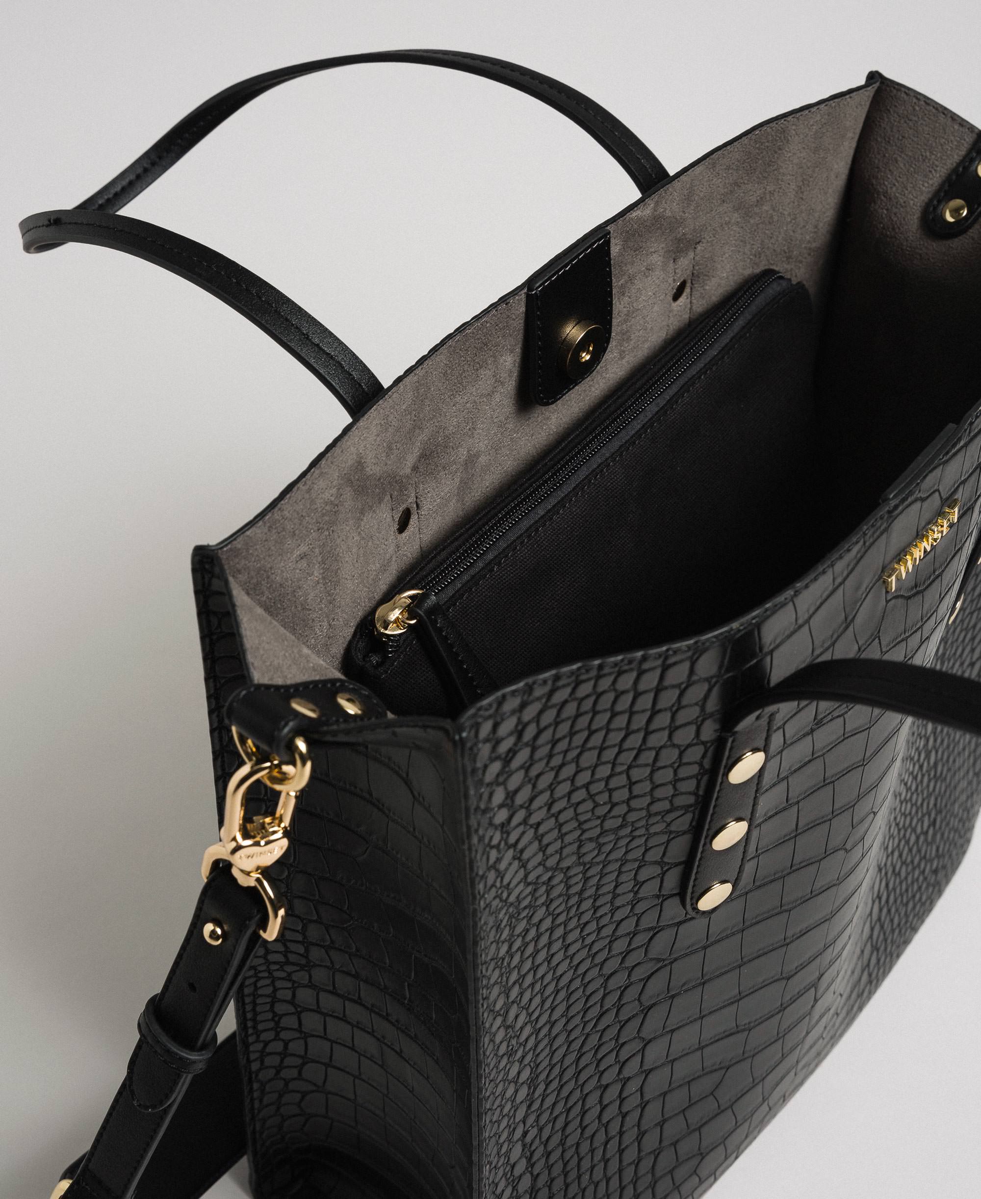 crocodile print handbags