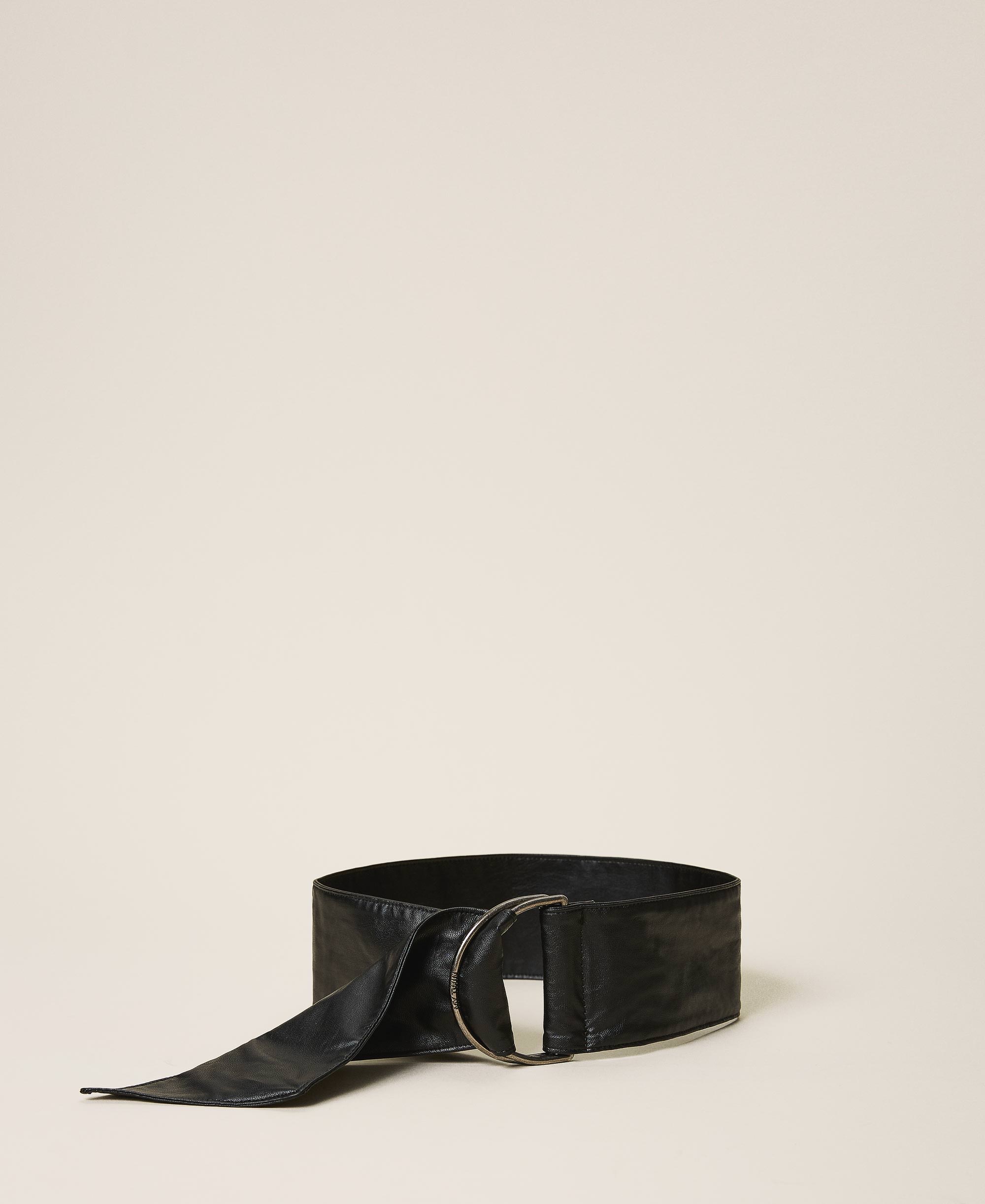 Faux leather sash belt Woman, Red TWINSET Milano