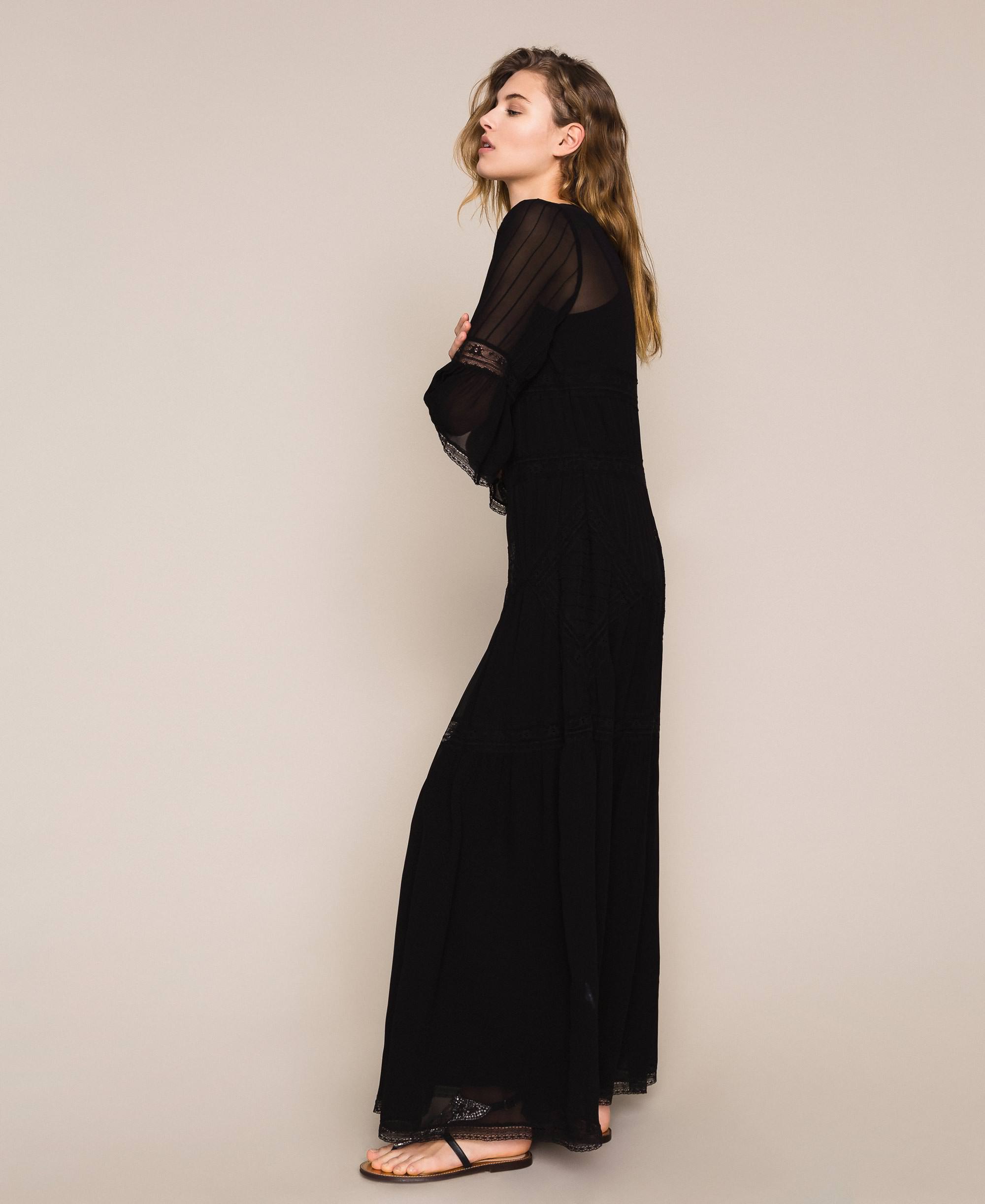 robe longue crepe
