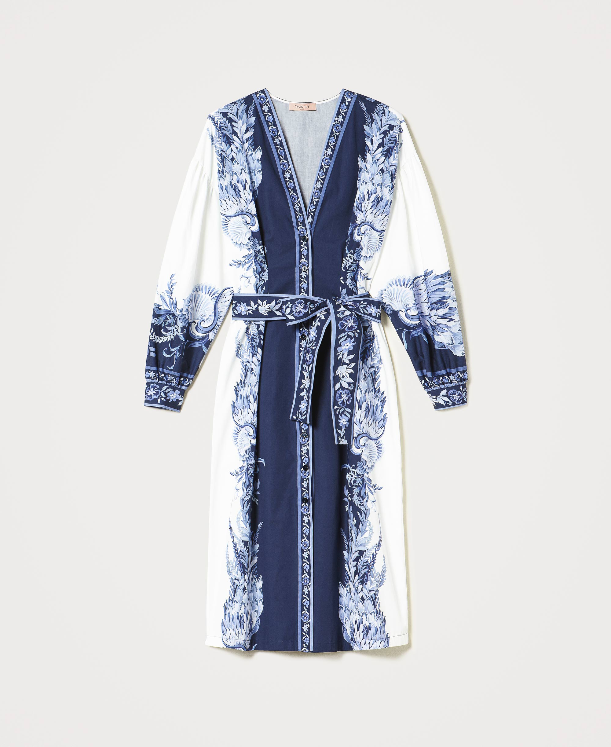 blue and white t shirt dress