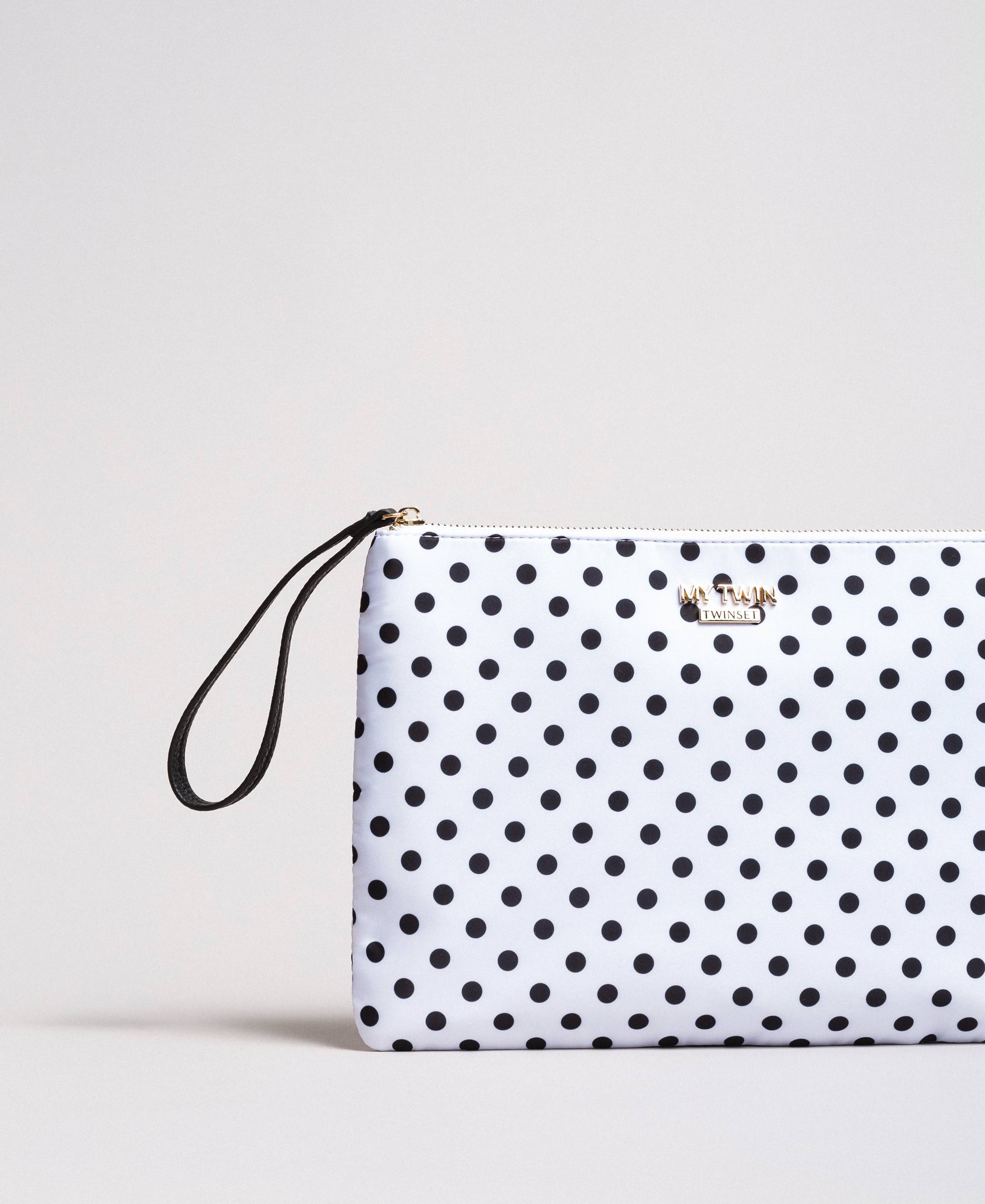 Comme Des Garçons Wallet Continuativa pochette a pois - SA5100PD BLACK
